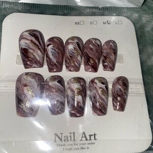 Marble Swirl Press-On Nails
